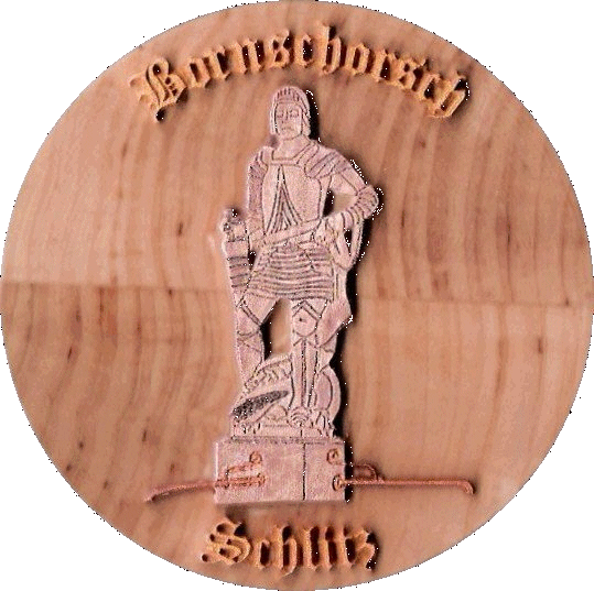 Die Brunnenfigur auf dem Marktplatz