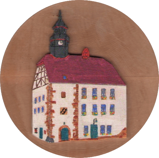 Das Rathaus von der Stadt  Schlitz